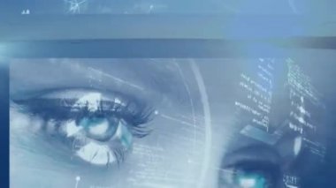 Manzara üzerindeki bağlantı ağının animasyonu. küresel bağlantılar ve veri işleme konsepti dijital olarak oluşturulmuş video.