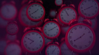 Saatler geçtikçe uzayda güneş ışınlarının animasyonu. küresel ısınma, çevre ve zaman kavramı dijital olarak oluşturulmuş video.