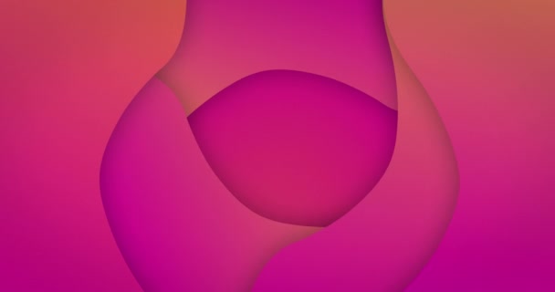 粉色至橙色渐变线的动画在无缝循环中摇曳 图案和运动概念数字生成的视频 — 图库视频影像