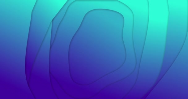 Animation Blauer Gradientenlinien Die Einer Nahtlosen Schleife Wehen Farbe Muster — Stockvideo