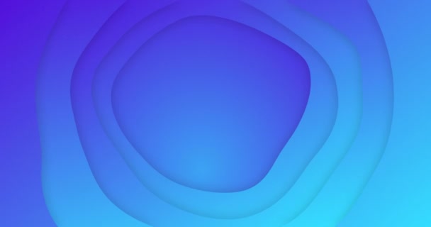 Animation Blue Gradient Lines Waving Seamless Loop Colour Pattern Movement — Stock Video