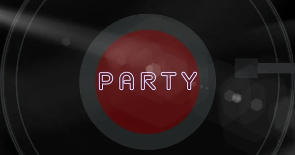 Digitally Generated Image Party Text Record Copy Space Vector Party — Stock Photo, Image