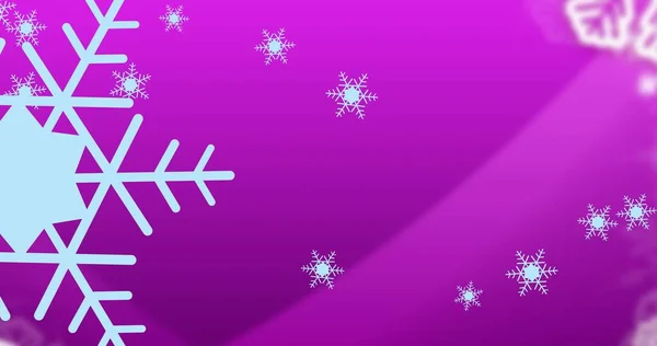 Векторне Зображення Сніжинки Копіювальним Простором Фіолетовому Фоні Різдвяні Свята Вектор — стокове фото