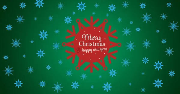 Vektorový Obraz Vánoc Novoroční Pozdrav Zeleném Pozadí Kopírovat Prostor Vánoční — Stock fotografie