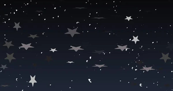 Цифровое Составное Изображение Белой Звезды Черном Абстрактном Фоне Празднование Рождества — стоковое фото