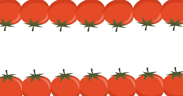 원상의 토마토 하얀색 공간으로 경계를 맞춘다 — 스톡 사진