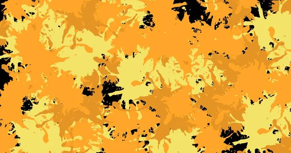 Immagine Composita Digitale Motivo Astratto Arancione Beige Sfondo Nero Creatività — Foto Stock