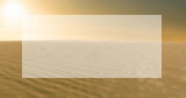 Ulusal çıkartma günü metinleri ve kaktüs ikonlarının çöl üzerindeki animasyonları. Ulusal çıkartma günü ve dijital olarak üretilen video konsepti.