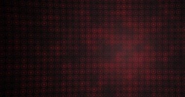 Siyah arkaplandaki kırmızı halkaların animasyonu. global spor ve dijital arayüz konsepti dijital olarak oluşturulmuş video.