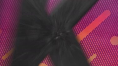 Kırmızı izler üzerinden teşekkür mesajının animasyonu. Sosyal medya ve iletişim arayüzü kavramı dijital olarak oluşturulmuş video.