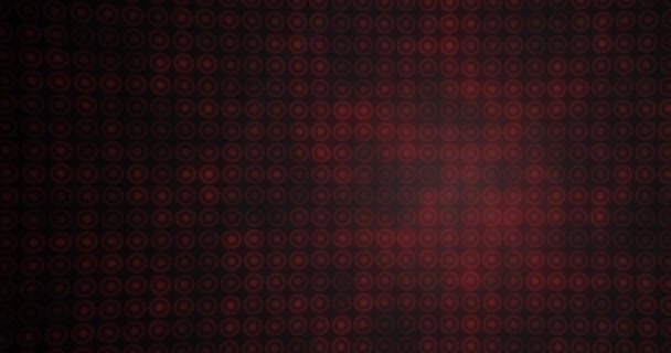 Анімація Декількох Червоних Кіл Поспіль Чорному Тлі Глобальна Концепція Спортивного — стокове відео