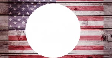 Amerikan bayrağı üzerinde rüya gibi bir mesajım var. Martin Luther King Günü ve dijital olarak üretilen video konsepti.