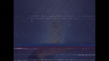 Animation of interference over hand of caucasian woman and media icons. data processing and digital interface concept digitally generated video.