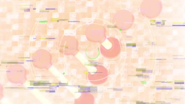 Animation Dna Strand Scope Scanning White Background Science Digital Interface — Vídeo de Stock