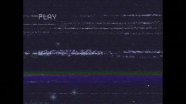 Animation of interference over light spots. data processing and digital interface concept digitally generated video.
