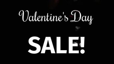 Animation of valentine's day sale text over pink hearts. valentines day sales and shopping concept digitally generated video.