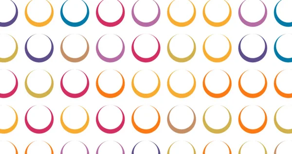 Image Multiple Colourful Moving Lines Circles White Background Abstract Background — Stok fotoğraf