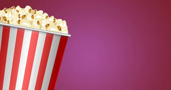 Image Box Popcorn National Popcorn Day Text National Popcorn Day — Fotografia de Stock