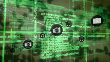 Covid-19 hücresi ve yüzen kan damarlarına karşı ağ üzerinde dijital simge ağı. küresel ağ oluşturma ve tıbbi araştırma teknolojisi kavramı