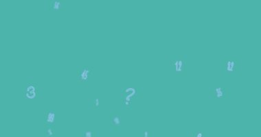 Colorful paint splashes banner with copy space over letters and numbers falling on green background. international creative month awareness concept
