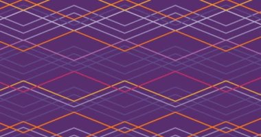 Animation of geometrical patter over purple background. colour, movement and energy background concept, digitally generated video.