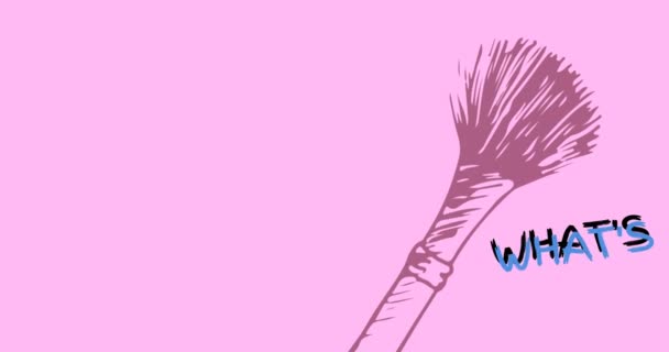 Анімація Тексту Вашого Хобі Рожевому Тлі Хобі Інтереси Концепція Дозвілля — стокове відео