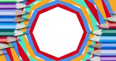 Multiple colored pencils against national mentoring month text banner on white background. national mentoring month awareness and education concept