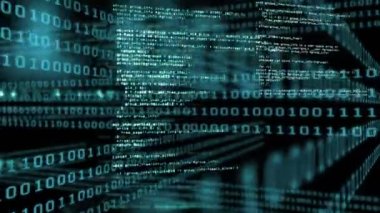 Animation of data processing over black background. global connections, business, digital interface, technology and networking concept digitally generated video.