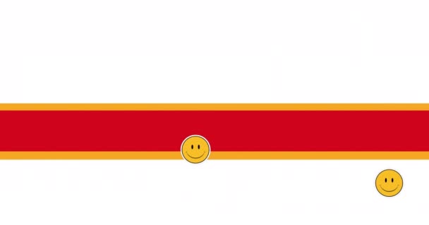Κινούμενο Σχέδιο Emoji Καρδιά Ουράνιο Τόξο Φόντο Ουράνιο Τόξο Ιδέα — Αρχείο Βίντεο
