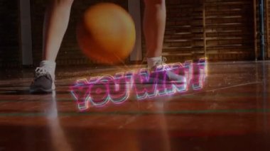 Animasyon, çift ırklı basketbolcunun oynadığı metni kazandı. Sosyal medya ve iletişim arayüzü kavramı dijital olarak oluşturulmuş video.