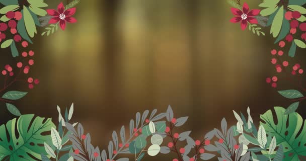 Animatie Van Gloeilampen Bloemen Groene Achtergrond Mondiaal Concept Voor Milieu — Stockvideo
