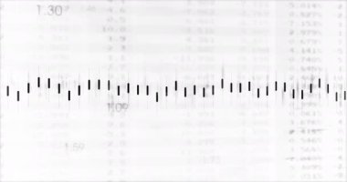 Beyaz arkaplan üzerindeki beyaz çizgilerin animasyonu. küresel iş, finans, bağlantılar ve dijital arayüz konsepti dijital olarak oluşturulmuş video.