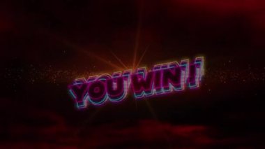 Sendeki animasyon, siyah arkaplanda bulutların üzerinden metin kazanıyor. Sosyal medya ve iletişim arayüzü kavramı dijital olarak oluşturulmuş video.