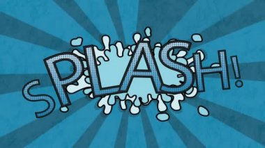 Çizgi roman 5 seçenekleri çizgi roman ses efekti metinleriyle çoklu komik konuşma baloncukları üzerinde metin animasyonu. çizgi roman ve sosyal medya konsepti dijital olarak oluşturulmuş video.