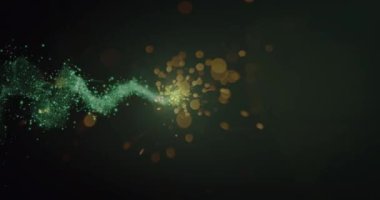 Bayram mübarek logosu animasyonu ve parlayan ışıkların üzerine yazı. Ramazan ve kutlama konsepti dijital olarak oluşturulmuş video.