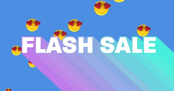 Bild Von Flash Sale Text Auf Regenbogen Blitz Mit Roten — Stockfoto