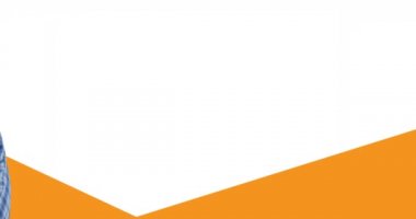 Uluslararası işçiler günü metninde kollarını kavuşturmuş gülümseyen beyaz erkek işçinin animasyonu. Uluslararası İşçiler Günü ve dijital olarak üretilen video konsepti.