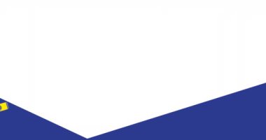 Uluslararası işçi günü mesajı üzerinden akıllı telefonlu gülümseyen beyaz erkek işçinin animasyonu. Uluslararası İşçiler Günü ve dijital olarak üretilen video konsepti.