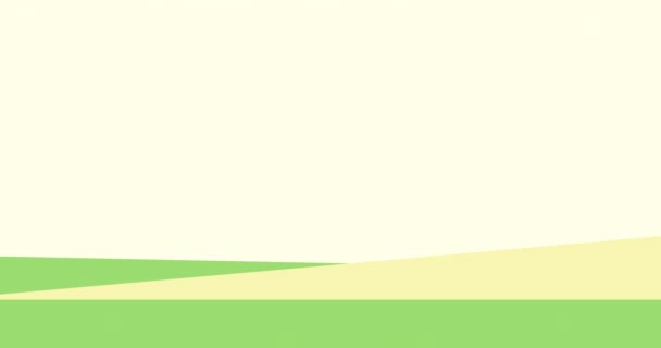 Анімація Зелених Фігур Зеленому Тлі Національний Тиждень Громадських Садів Концепція — стокове відео
