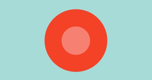 蓝色背景上的红色西红柿图标动画 食物及饮品概念数码影片 — 图库视频影像