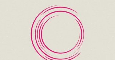 Bej arka planda pizza parçasının animasyonu. yiyecek ve içecek konsepti dijital olarak üretilen video.