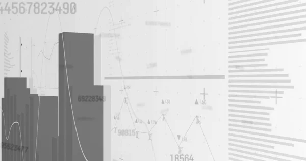 데이터 처리의 이미지 글로벌 비즈니스 디지털 인터페이스 디지털 이미지 — 스톡 사진