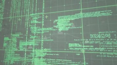 Bağlantılar ağının animasyonu ve dijital uzayda çeşitli veri işleme. küresel bağlantılar, teknoloji ve dijital arayüz konsepti dijital olarak oluşturulmuş video.