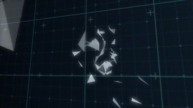 Şebeke arkaplanı üzerinden bağlantı ağlarının canlandırılması. küresel hesaplama, teknoloji ve veri işleme kavramı dijital olarak oluşturulmuş video.