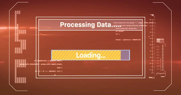 Image Data Processing Loading Digital Screen Computing Digital Interface Data — Stock Photo, Image