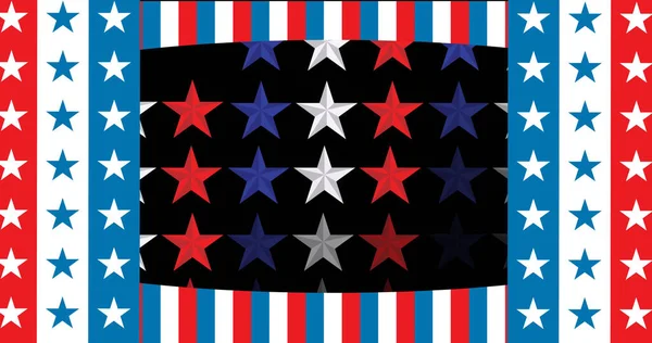 Image Stars Stripes Flag United States America Black Background American — Stock Photo, Image