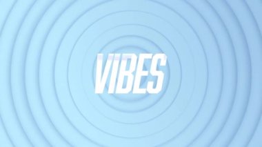 Titreşimlerin canlandırması beyaz yazılar halinde, mavi eşmerkezli çemberler üzerinde çarpıtılıyor. Sosyal medya ve küresel iletişim konsepti dijital olarak oluşturulmuş video.