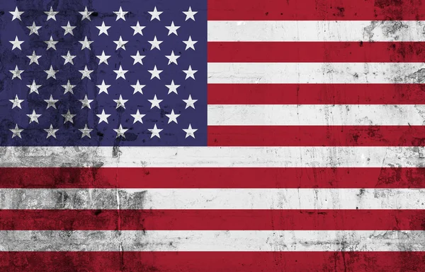 Fotograma Completo Bandera Americana Desordenada Inalterado Bandera Estados Unidos Rayas — Foto de Stock