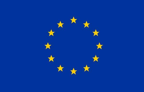 Moldura Completa Bandeira União Europeia Com Espaço Cópia Inalterado Fundos — Fotografia de Stock