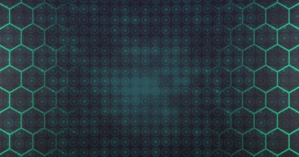 Изображение Неоново Зеленого Узора Светящегося Фона Концепция Игры Обработки Данных — стоковое фото